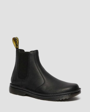 Dr Martens Suffolk Leather Non Slip Chelsea Cizmy Panske Čierne | 4126-SELNK